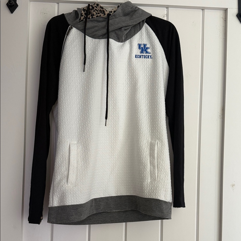 Kentucky Women's Black and White Hoodie
